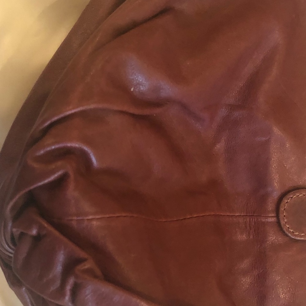 Jean Paul Gaultier leather satchel.